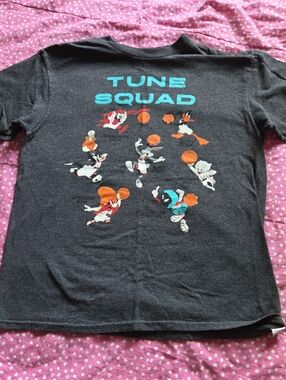🩵2 For $15🩵Legacy Tune Squad Graphic Tee in Charcoal with Teal and Orange